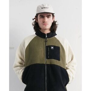 Heresy Black Cream Two Tone Baseball Cap Embroidered Logo‎ Mens Adjustable Strap